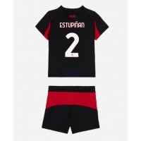 AC Milan Pervis Estupinan #2 Domáci Detský futbalový dres 2025-26 Krátky Rukáv (+ trenírky)